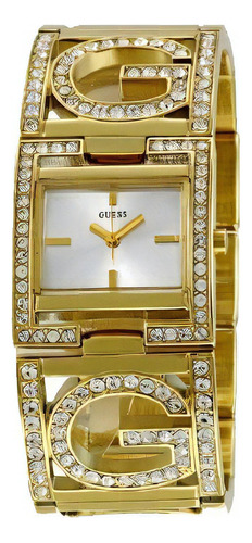 Reloj Dama Guess | W14522l1 | Original Outlet Oportunidad! Color de la correa Dorado Color del bisel Brillos Color del fondo Blanco