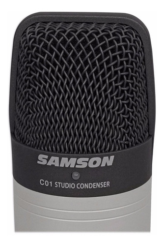 Micrófono Samson C01 condensador hipercardioide plateado/negro