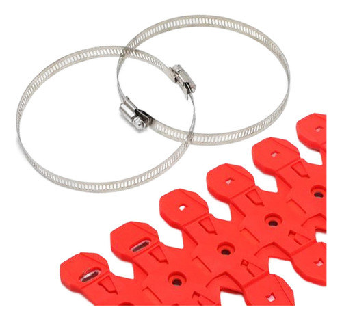 Protector De Tubo De De Motocicleta Para Motocicleta Rojo