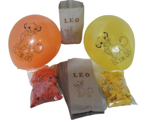 Globos Y Bolsas De Papel Simba Personalizados