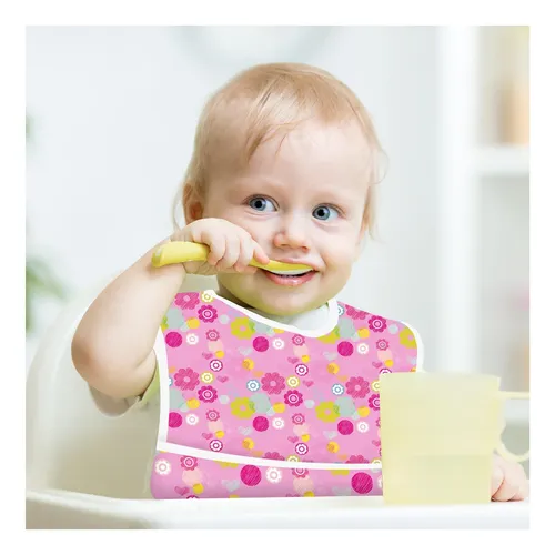 Baberos Para Bebés A Prueba De Desorden De Cuuxfls, Delantal
