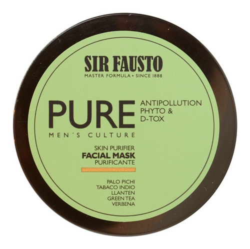 Sir Fausto Pure Máscara Facial Purificante Detox X 100ml 