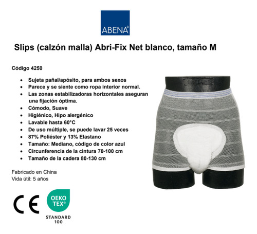 Boxer Calzon Malla Abri - Fix Net X10u -sujeta Pañal Lavable