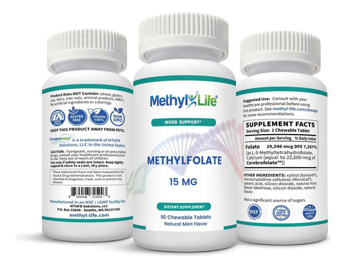 Methyl-life L-metilfolato 15 Mg Masticable 90 Tabletas