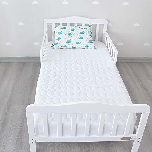 Protector De Colchon Biloban Para Cuna Impermeable Blanco