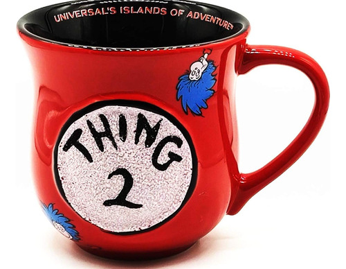 Universal Studios Dr. Seuss Cat In The Hat Thing Taza (cosa 
