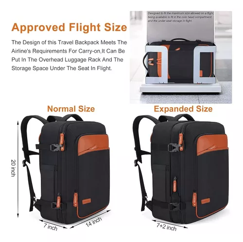 Matein Mochila de transporte, mochila de viaje extra grande, bolsa de fin  de semana expandible aprobada para aviones para hombres y mujeres