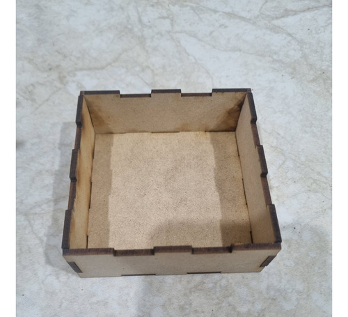 10 Cajas De Madera  Mdf  Regalo Fiesta 8x8x3cm