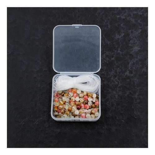 100 Piezas De Perlas Sueltas Redondas Con Semigemas Para