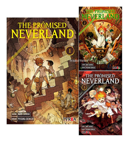 Manga The Promised Neverland 3 Tomos Elegi Tu Tomo Ivrea Sk