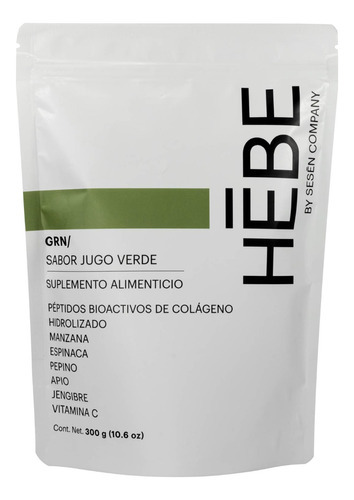 Hebe Péptidos De Colágeno Hidrolizado Grn Jugo Verde 300g Sf