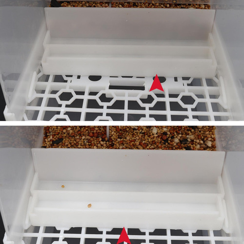 Para Pájaros Sin Ensuciar Recipiente De Comida Acrílico Con