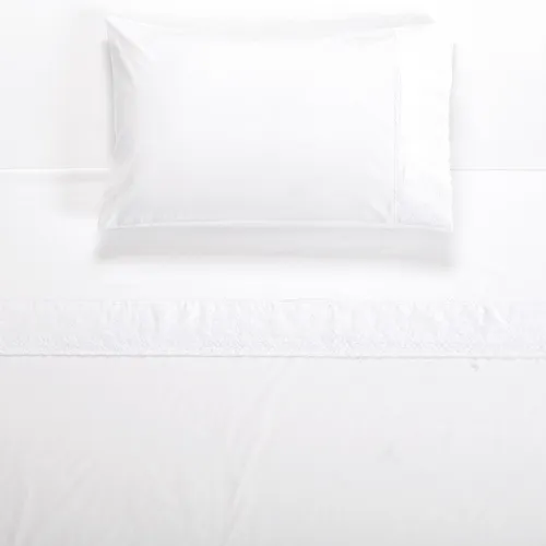 Sábana Broderie Pamplona S.king Blanco