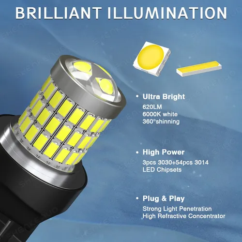 1 Par Focos Led T20 7443 7440 Wy21w W21w Canbus