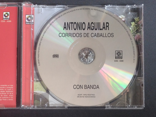 Cd Antonio Aguilar Corridos De Caballos Con Banda (Usado)