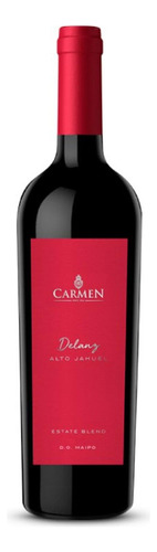 Pack De 6 Vino Tinto Carmen Delanz Alto Jahuel Blend 750 Ml