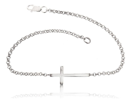 Sovats Pulsera De Cadena Cruzada Para Mujer Plata De Ley 925