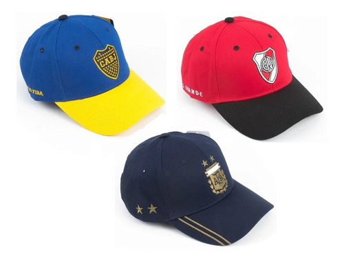 Imagen 4 de 10 de Gorra Gorro Argentina Afa River Boca Oficial Hombre Trucker