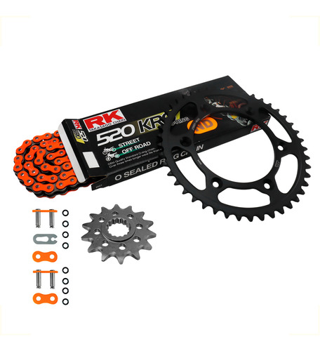 Kit Transmision Acero Ktm Exc 150 250 300 45/14 Con Oring