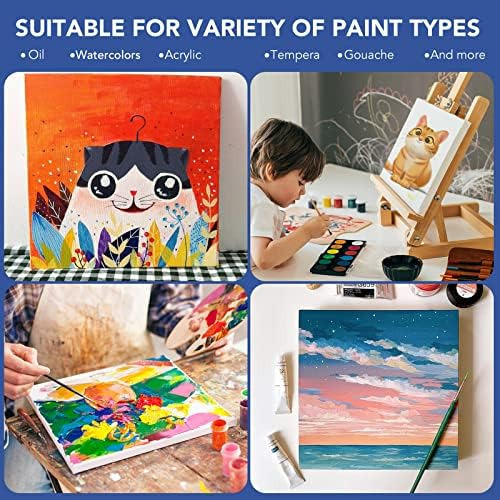 . Lienzos Estirados Para Pintar, Paquete Múltiple De 8