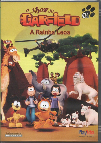 O Show Do Garfield Dvd Vol. 01 A Rainha Leoa Novo Original 