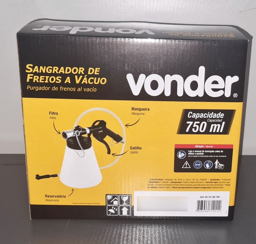 Sangrador De Freios A Vácuo Automotivo Oficinas Vonder 750ml
