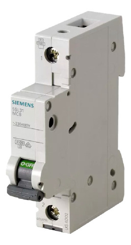 Llave Térmica 1x20 A Unipolar 20 Amp Siemens 4.5ka