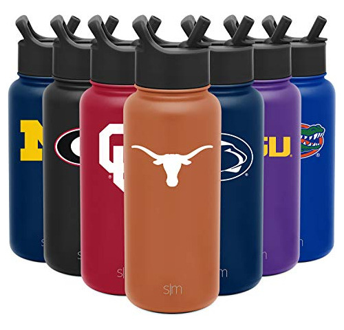 Simple Modern Ncaa 32oz Water Bottle With Straw Lid Insulate