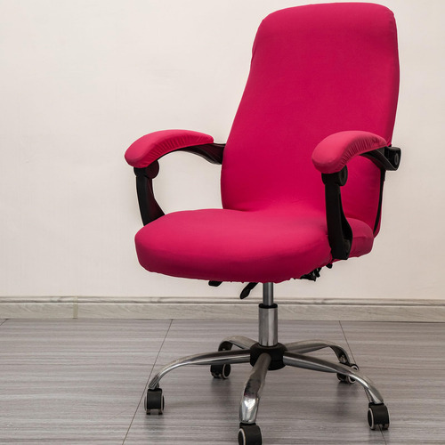 Funda Elástica Universal Para Silla De Oficina Tamaño L Rosa