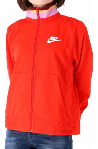 En Stock Abfa Shop Polera Casaca Nike Bolsillos Naranja