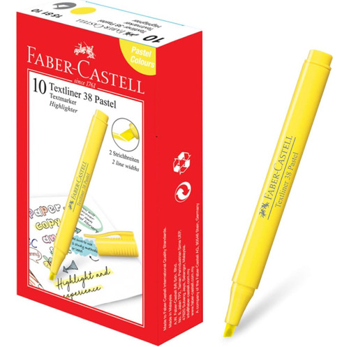 Set De 10 Resaltadores En Forma De Limón Faber-castell