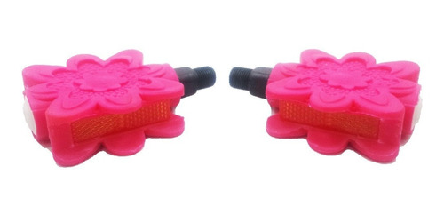 Pedales Bicicleta Niña Flor Rosa Rosca 12 1 1/2 Rod 12 14 