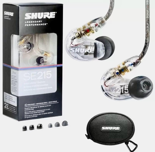 Fone Shure Se215 Transparente 