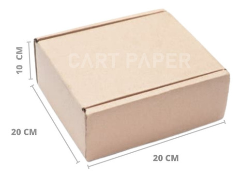 Imagen 1 de 2 de Cajas Cartón Autoarmable 20x20x10 /pack 25 Cajas/ Cart Paper