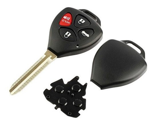 Key Fob Keyless Entry Remote Shell Case & Pad Fits Toyota 20