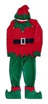 Comprar Disfraz Duende Navideño Elfo Posadas, Ayudante De Santa Navideño Elfa Santa Claus Elfo Tudi Verde Y Rojo Noche Buena Pastorela.