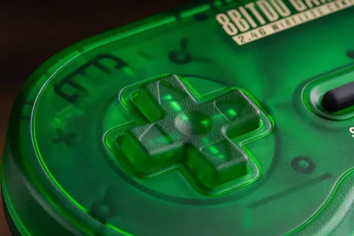 Controle Sem Fio 8BitDo SNES SFC Verde Jade Dourado Zelda Super