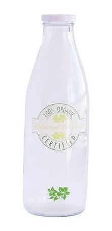 Botella De Vidrio Con Logo Natural Fresh