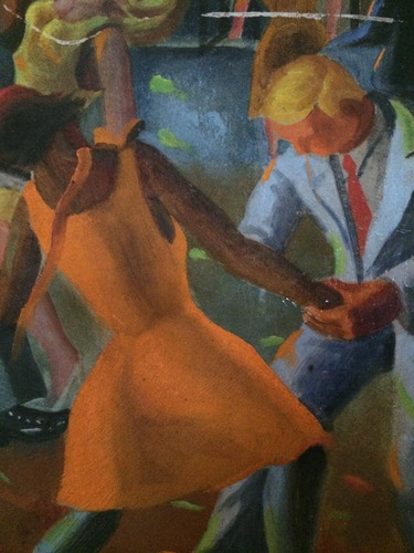 Pintura Al Óleo Dancing Del Artista Antonio Silva Díaz