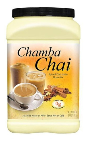 Imagen 1 de 2 de Chamba Chai Te Latte Rinde  Bebida Cafe Cadena