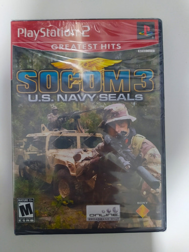 Jogo Playstation 2 Socom 3 Lacrado Mídia Física