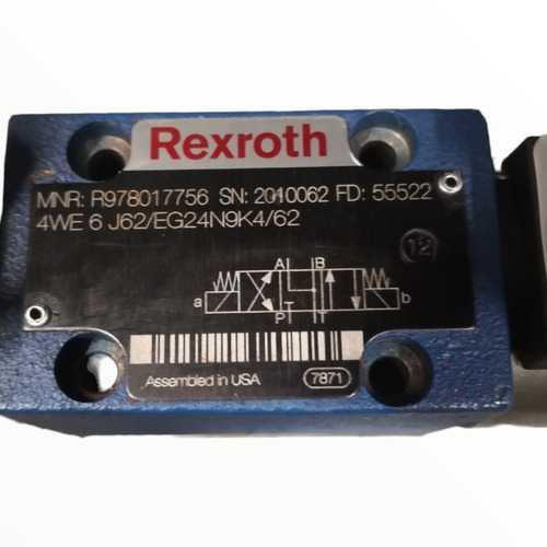 Valvula De Control Direccional Hidraulica Rexroth R901224429