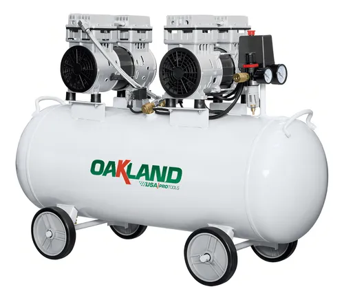 comprar Compresor De Aire Libre De Aceite 2hp 90lts Oakland Com-7590 Color Blanco Fase eléctrica Monofásica