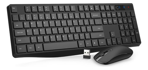 Colikes - Combo De Teclado Y Mouse Inalambricos, Mouse Y Tec