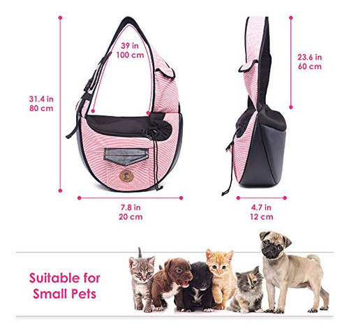 Homechi Pet Sling, Small Pets Puppy Dog Cat Sling Bolsa De T