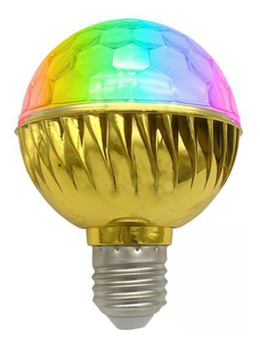 5 Adorno De Luz De Bola De Discoteca Creativo Led Oro