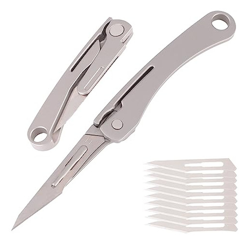 Ts105 Titanium Folding Scalpel Knife, Mini Slip Joint U...