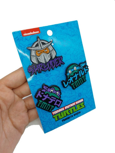 Pins X3 Teenage Mutant Ninja Turtles Tortugas Ninja Shredder
