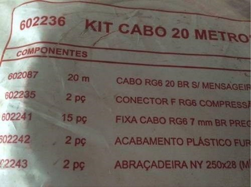 Kit Engate Rapido Cabo Rg6 17 M Cabbletech