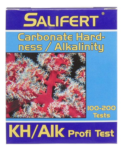 Kh Test Salifert 100-200 Pruebas Para Medir Alcalinidad Reef